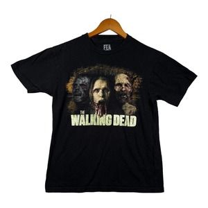 The Walking Dead Shirt Men's Black Zombies TV Promo Y2K FEA AMC sz M